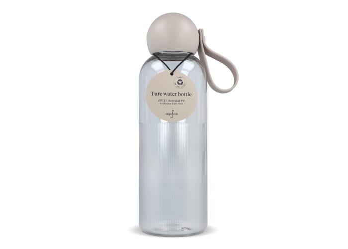 Bouteille personnalisée 600 ml Ture Sagaform Transparent / Taupe